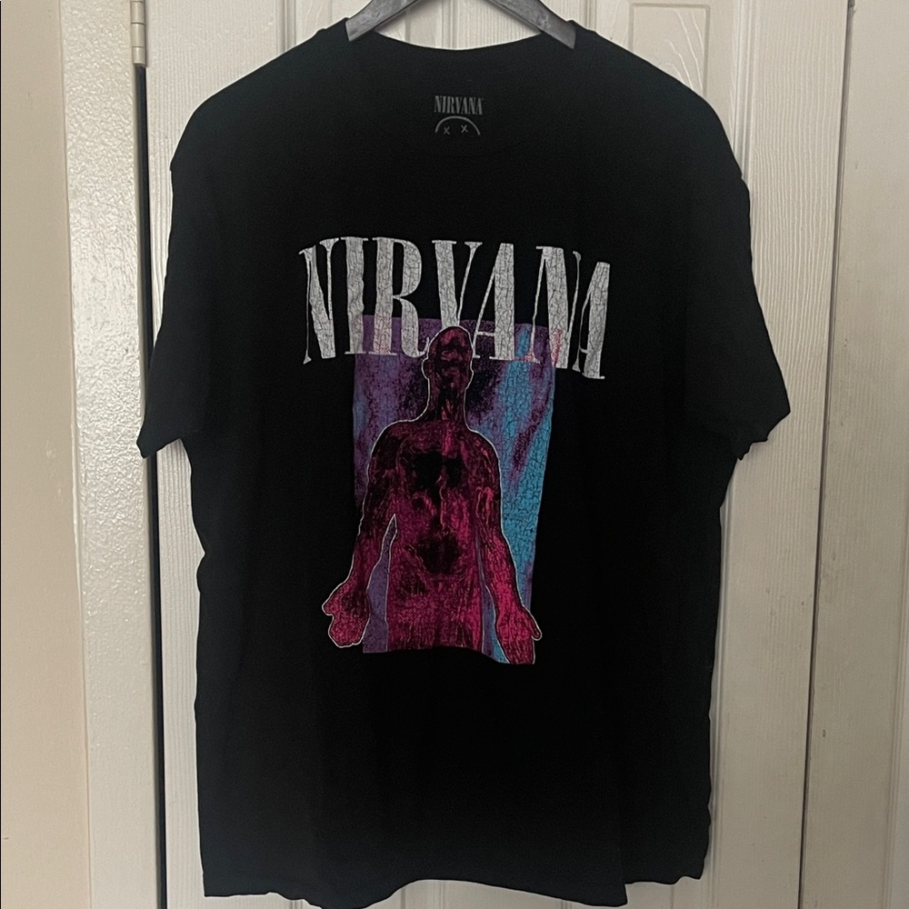 NIRVANA 2024 “SLIVER” T-Shirt Size XL In Black